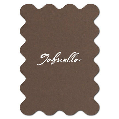 Individually Personalized Wedding Prints on Diecut Cardstock - Shape P222