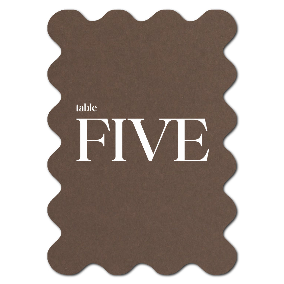 Individually Personalized Wedding Prints on Diecut Cardstock - Shape P222