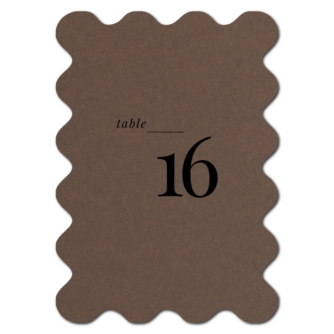Individually Personalized Wedding Prints on Diecut Cardstock - Shape P222