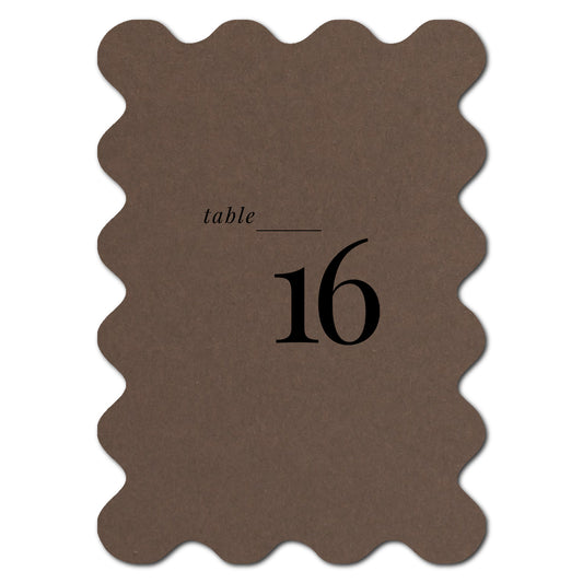 Individually Personalized Wedding Prints on Diecut Cardstock - Shape P222