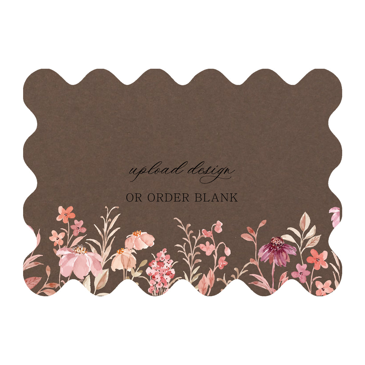 Custom Wedding Prints on Diecut Shaped Cardstock | Shape P222