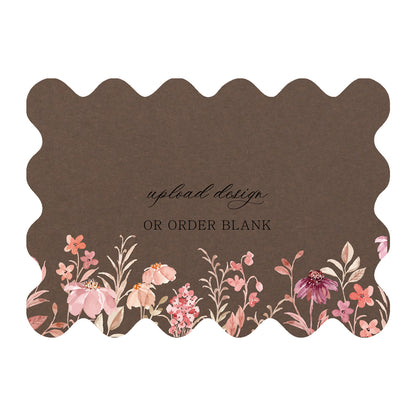 Custom Wedding Prints on Diecut Shaped Cardstock | Shape P222