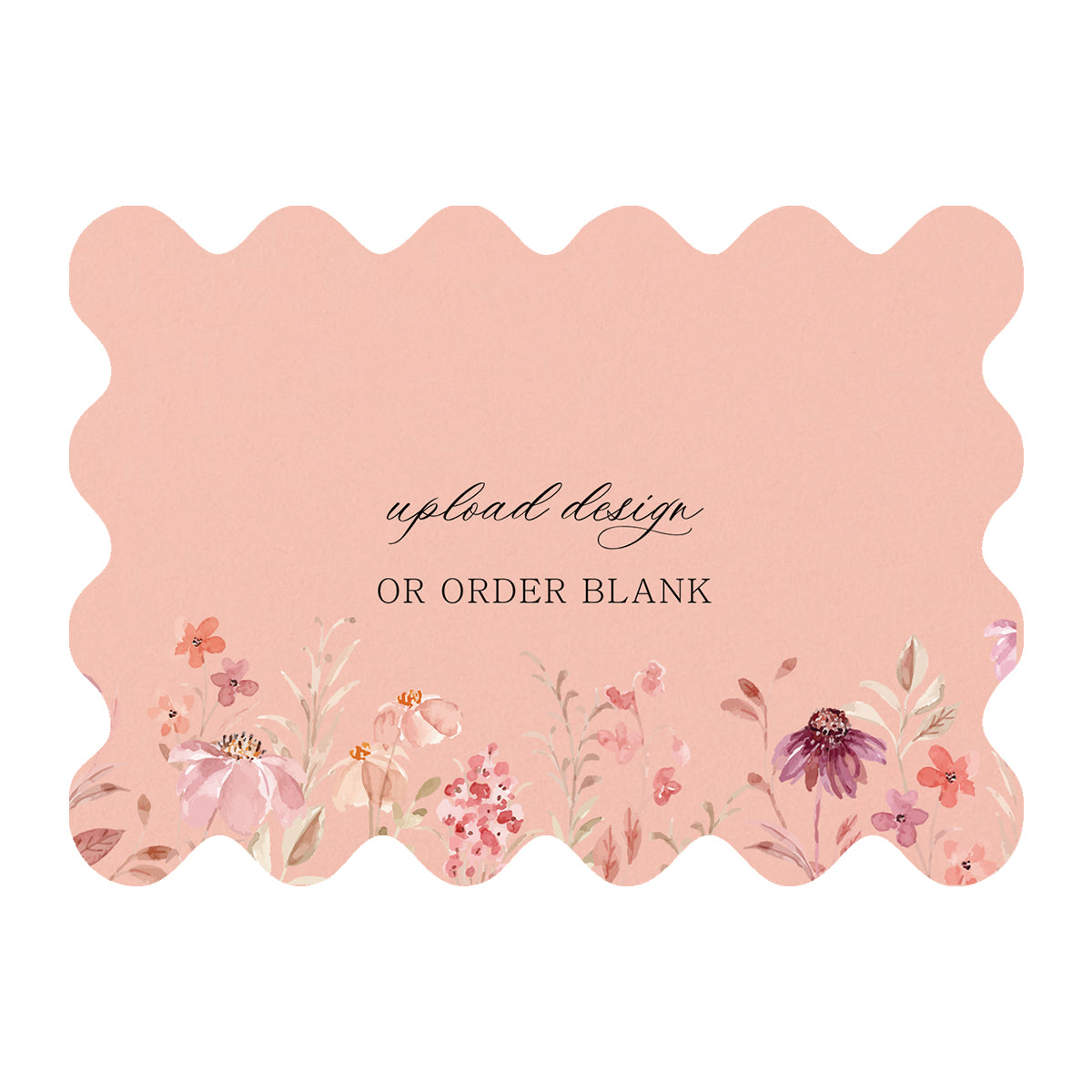Custom Wedding Prints on Diecut Shaped Cardstock | Shape P222