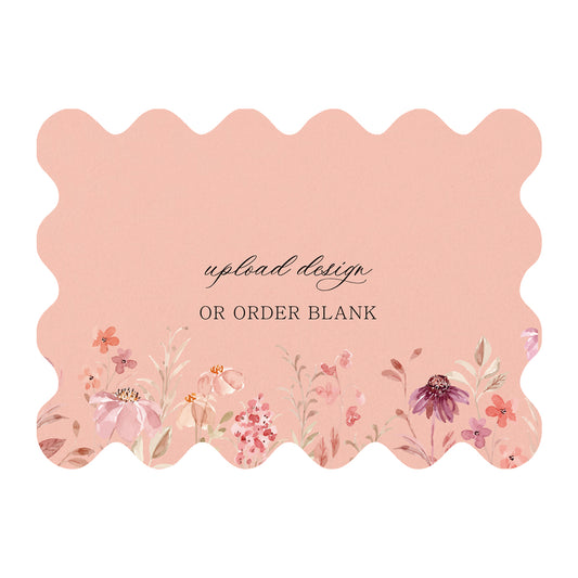 Custom Wedding Prints on Diecut Shaped Cardstock | Shape P222