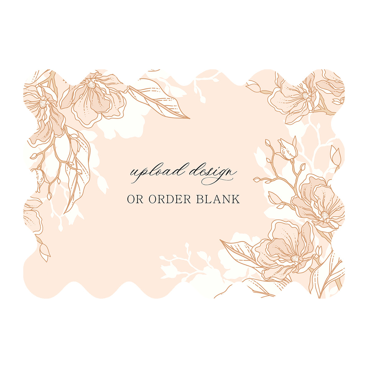 Custom Wedding Prints on Diecut Shaped Cardstock | Shape P222