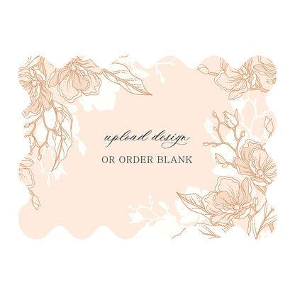 Custom Wedding Prints on Diecut Shaped Cardstock | Shape P222