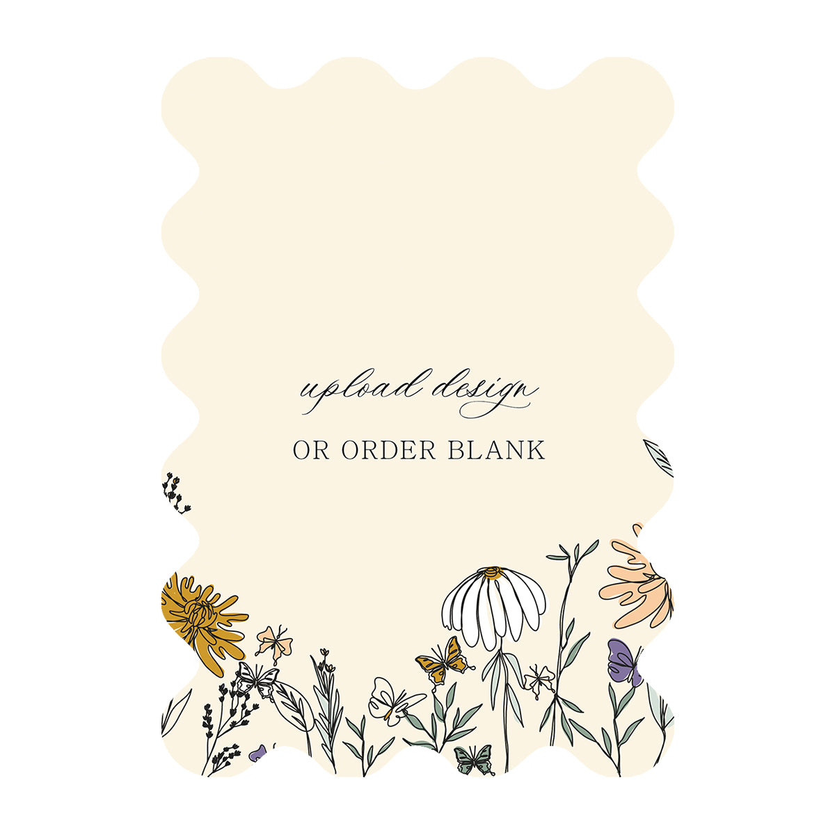 Custom Wedding Prints on Diecut Shaped Cardstock | Shape P222