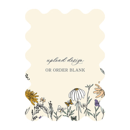 Custom Wedding Prints on Diecut Shaped Cardstock | Shape P222