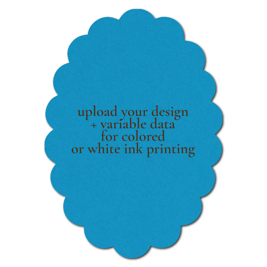 Individually Personalized Wedding Prints on Diecut Cardstock - Shape P223
