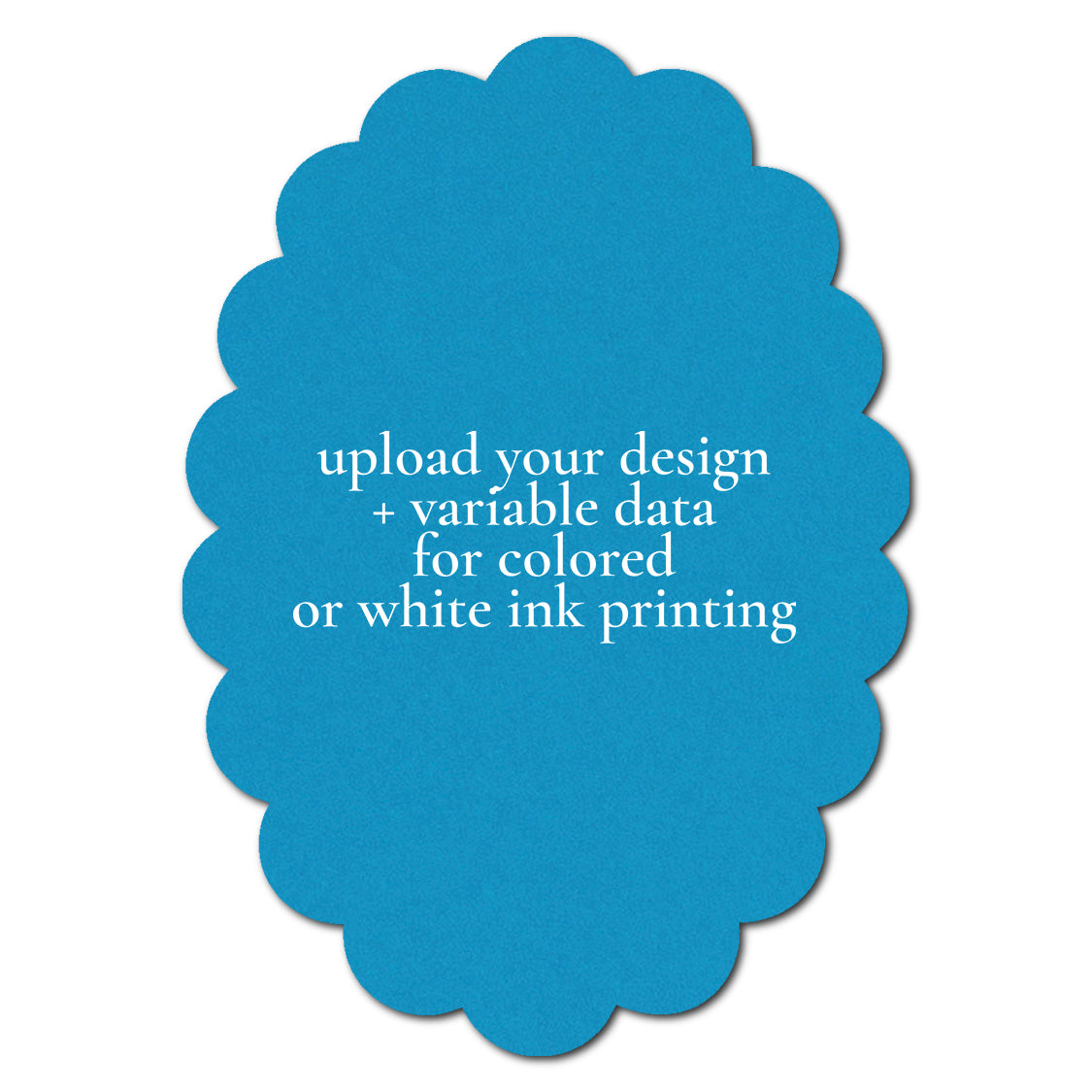 Individually Personalized Wedding Prints on Diecut Cardstock - Shape P223
