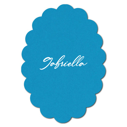 Individually Personalized Wedding Prints on Diecut Cardstock - Shape P223