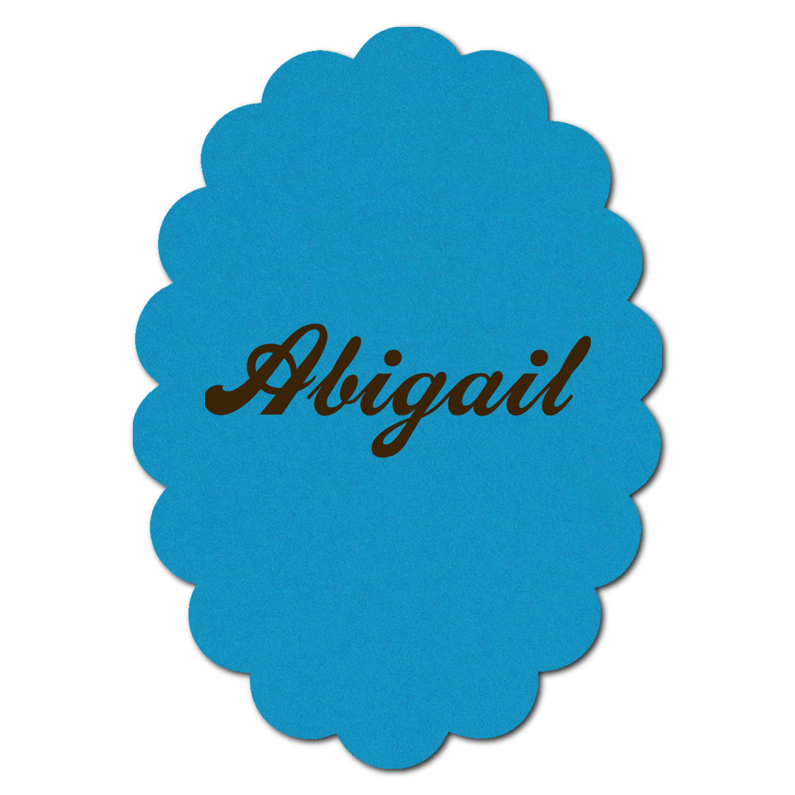 Individually Personalized Wedding Prints on Diecut Cardstock - Shape P223