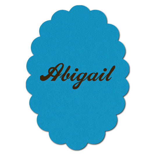 Individually Personalized Wedding Prints on Diecut Cardstock - Shape P223