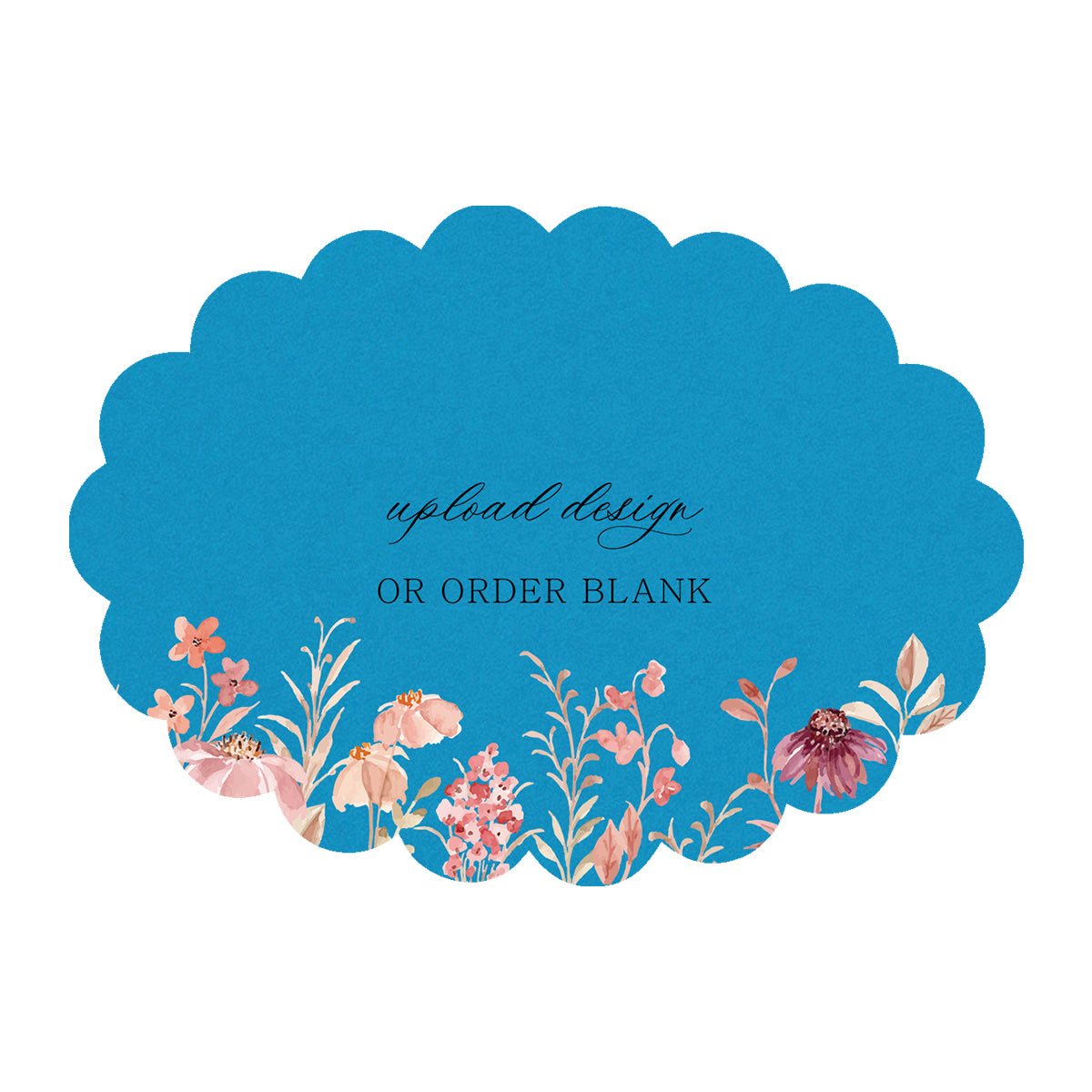Custom Wedding Prints on Diecut Shaped Cardstock | Shape P223