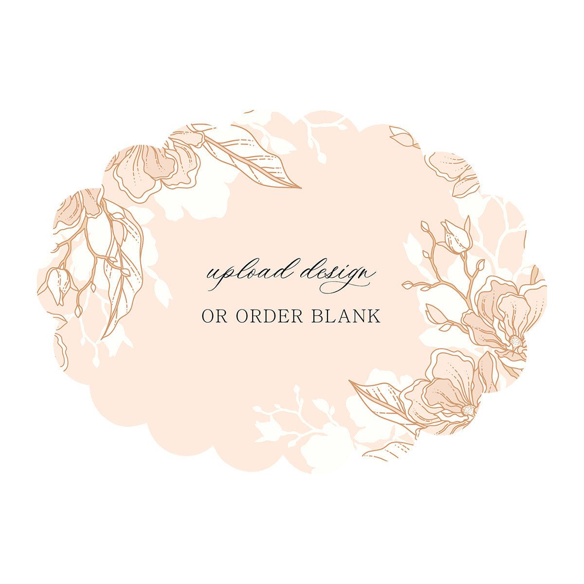 Custom Wedding Prints on Diecut Shaped Cardstock | Shape P223