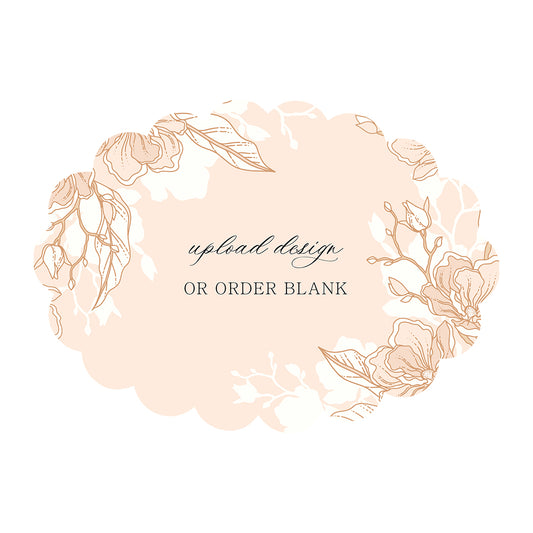 Custom Wedding Prints on Diecut Shaped Cardstock | Shape P223