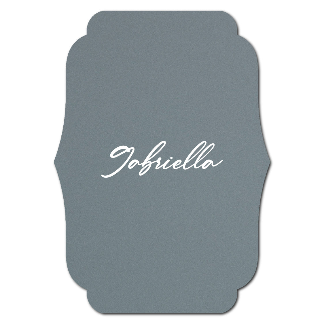 Individually Personalized Wedding Prints on Diecut Cardstock - Shape P224