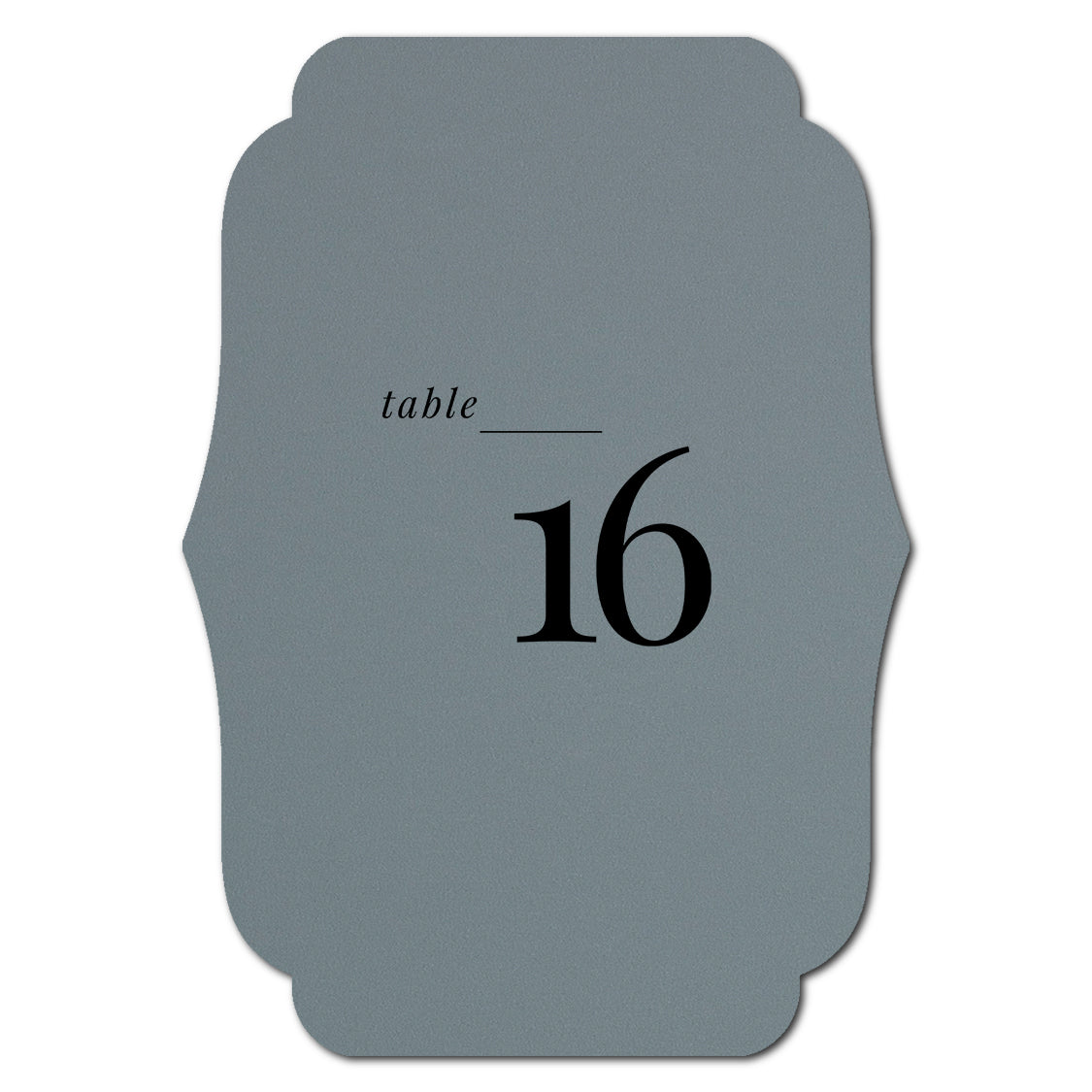Individually Personalized Wedding Prints on Diecut Cardstock - Shape P224