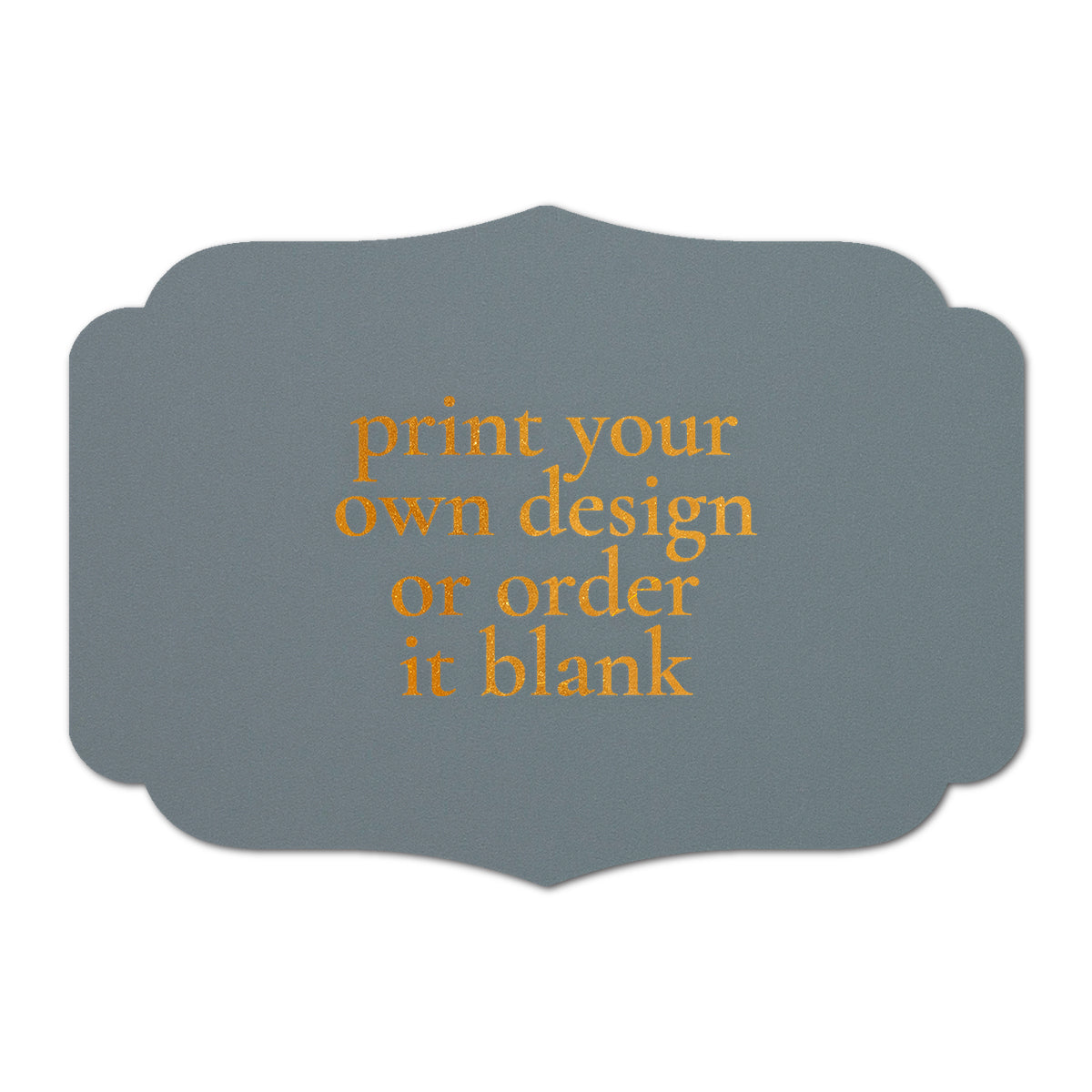 Custom Wedding Prints on Diecut Shaped Cardstock | Shape P224