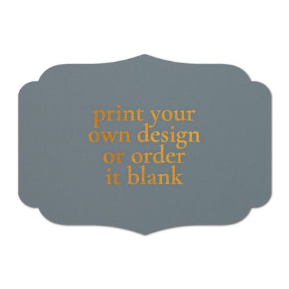 Custom Wedding Prints on Diecut Shaped Cardstock | Shape P224