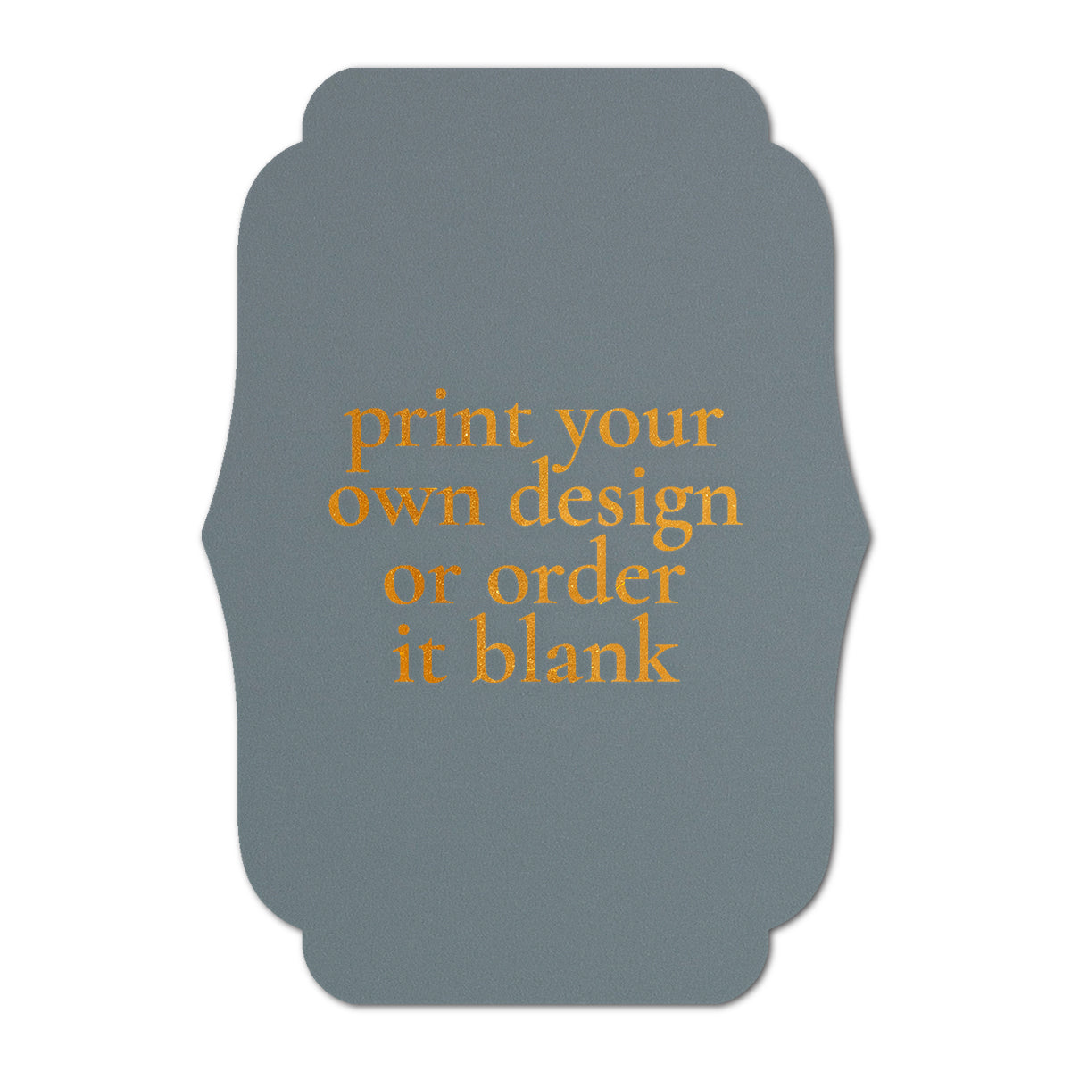 Custom Wedding Prints on Diecut Shaped Cardstock | Shape P224