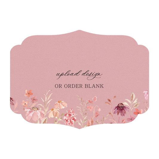 Custom Wedding Prints on Diecut Shaped Cardstock | Shape P224