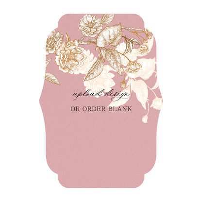 Custom Wedding Prints on Diecut Shaped Cardstock | Shape P224