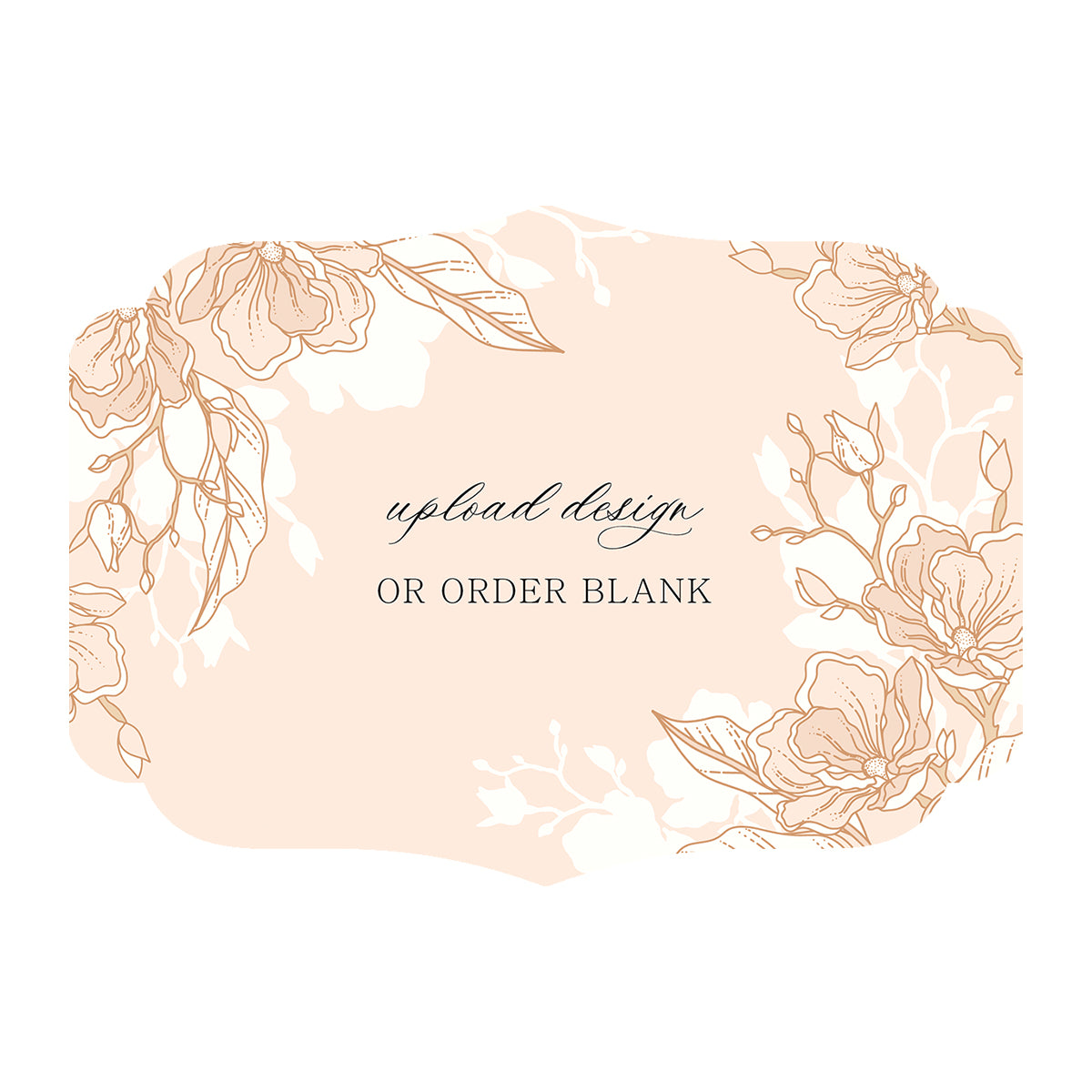 Custom Wedding Prints on Diecut Shaped Cardstock | Shape P224