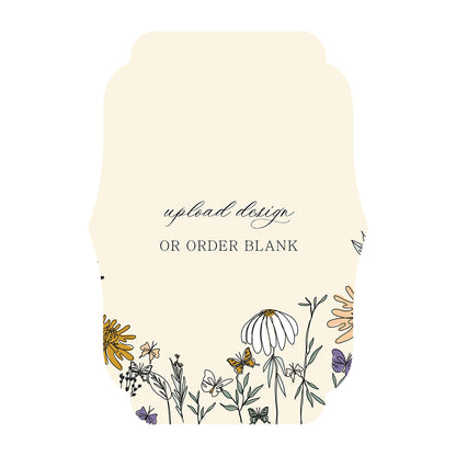 Custom Wedding Prints on Diecut Shaped Cardstock | Shape P224