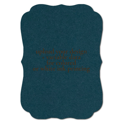 Individually Personalized Wedding Prints on Diecut Cardstock - Shape P225