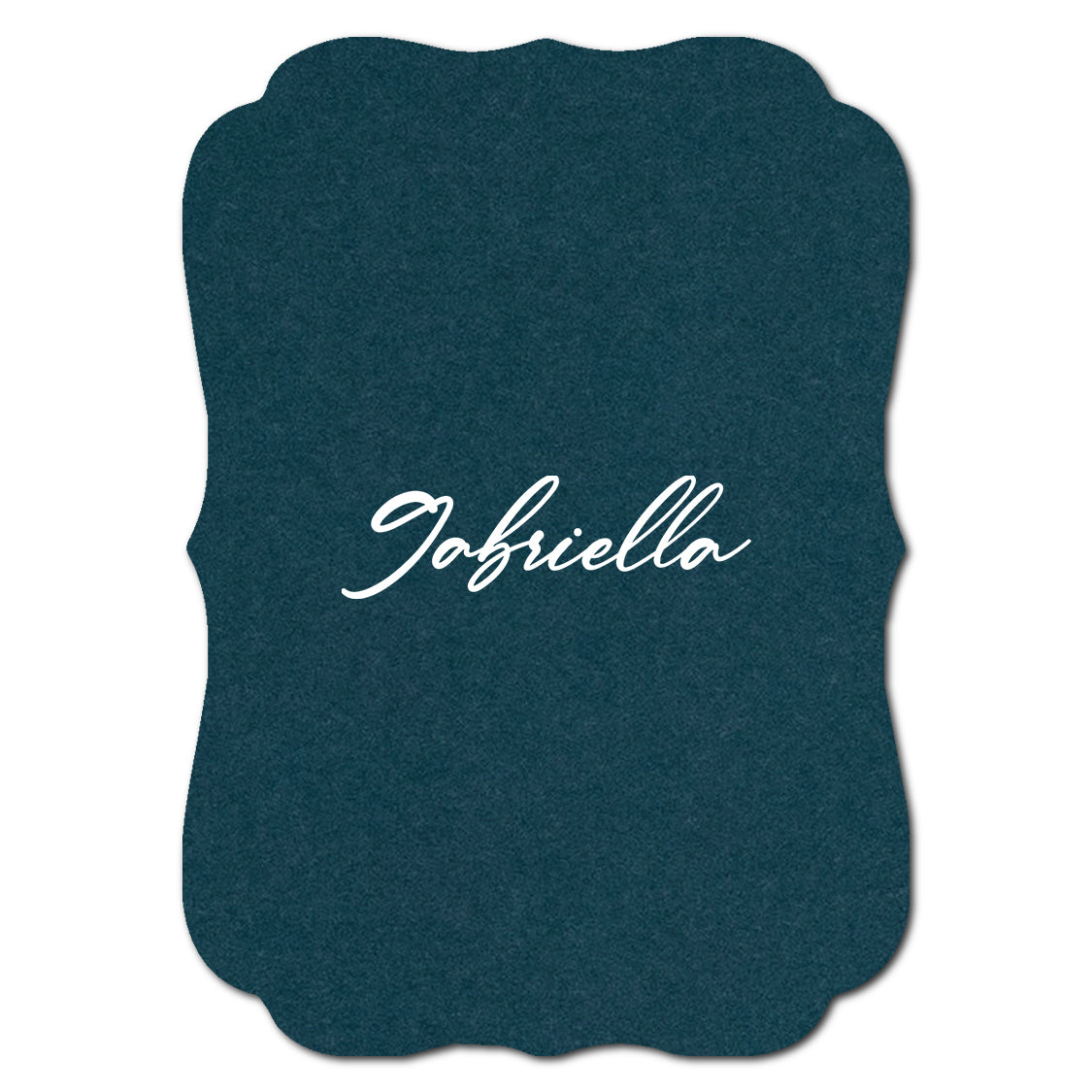 Individually Personalized Wedding Prints on Diecut Cardstock - Shape P225
