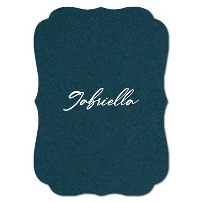 Individually Personalized Wedding Prints on Diecut Cardstock - Shape P225