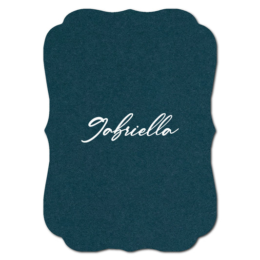 Individually Personalized Wedding Prints on Diecut Cardstock - Shape P225