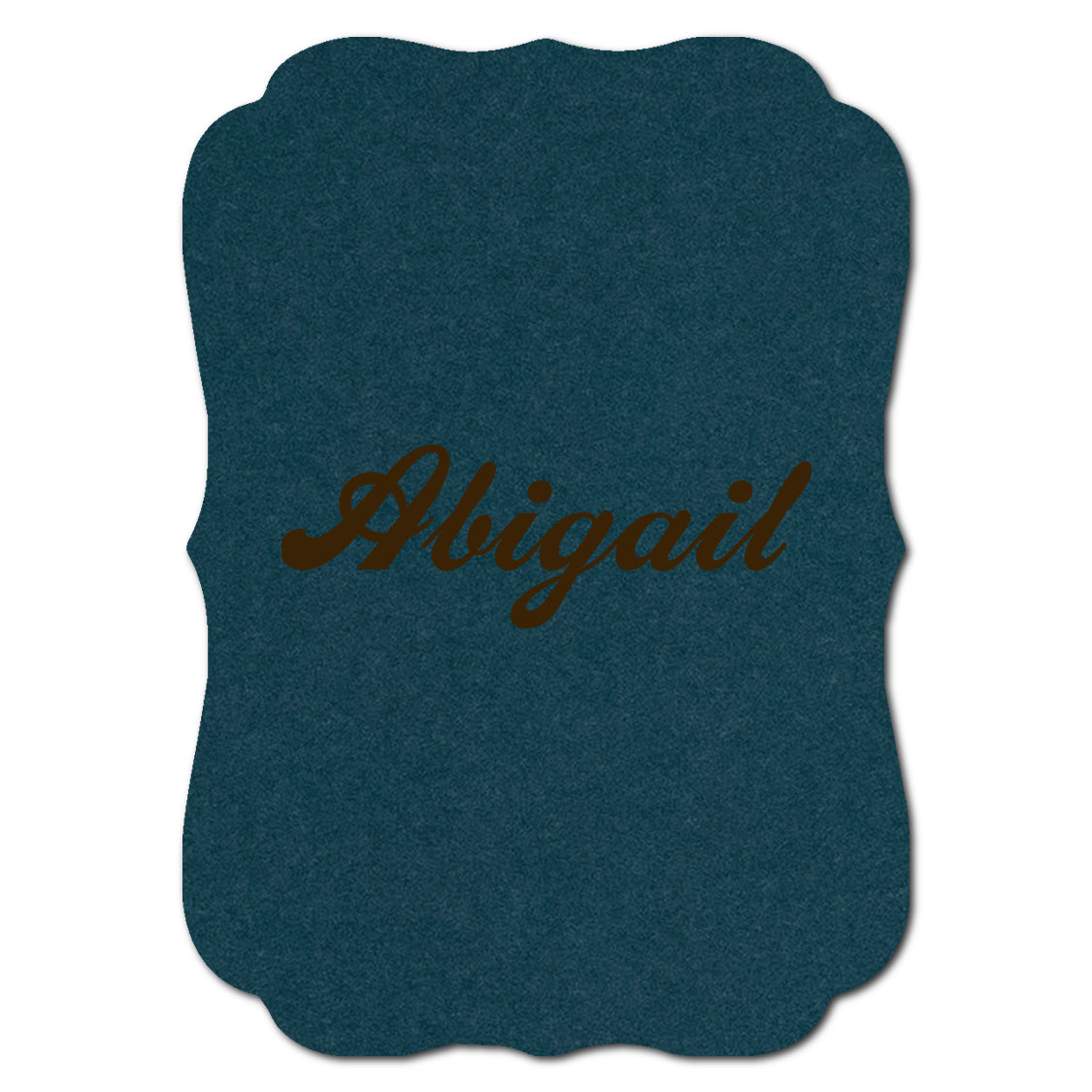 Individually Personalized Wedding Prints on Diecut Cardstock - Shape P225