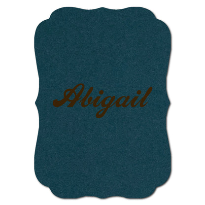 Individually Personalized Wedding Prints on Diecut Cardstock - Shape P225