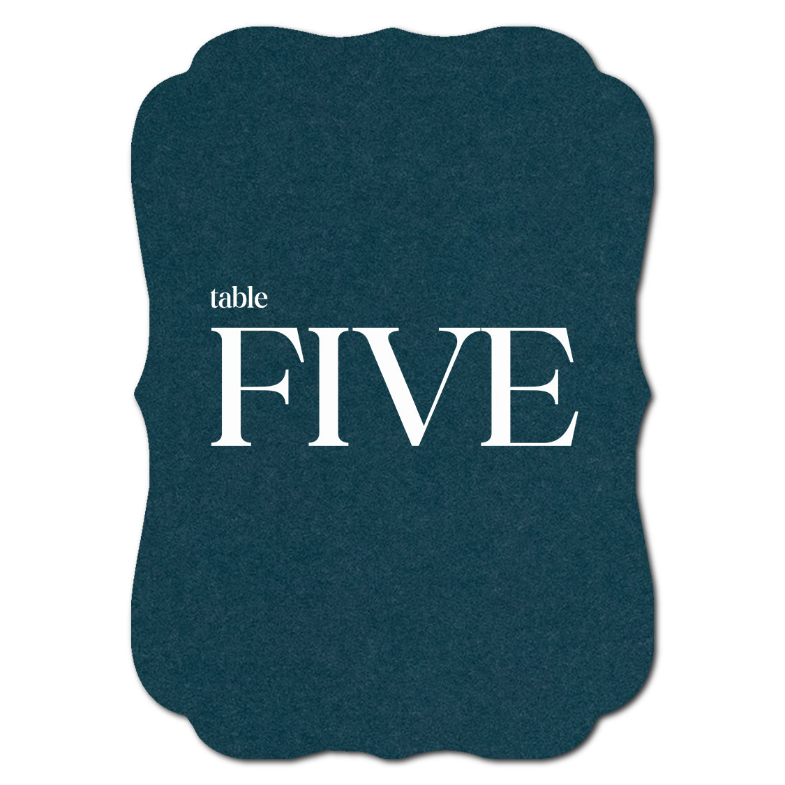 Individually Personalized Wedding Prints on Diecut Cardstock - Shape P225