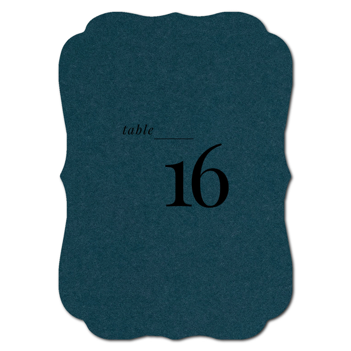 Individually Personalized Wedding Prints on Diecut Cardstock - Shape P225