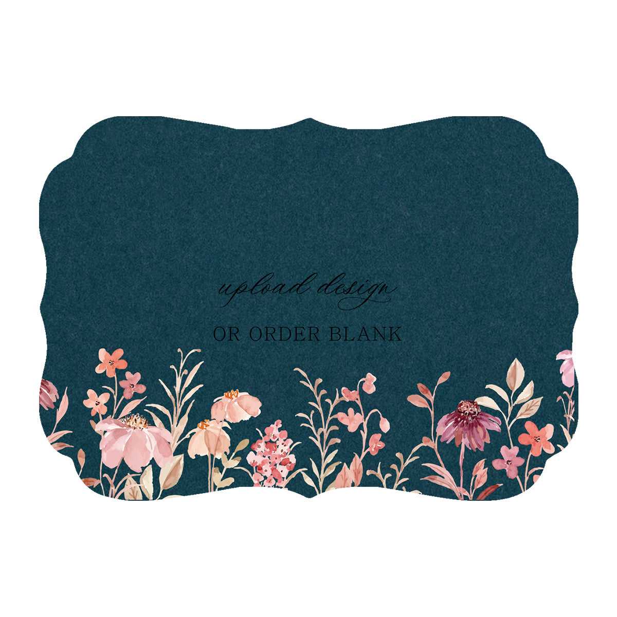 Custom Wedding Prints on Diecut Shaped Cardstock | Shape P225