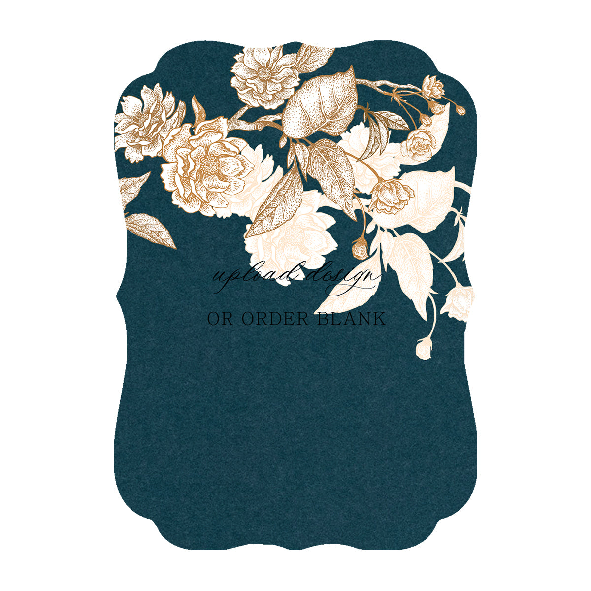 Custom Wedding Prints on Diecut Shaped Cardstock | Shape P225