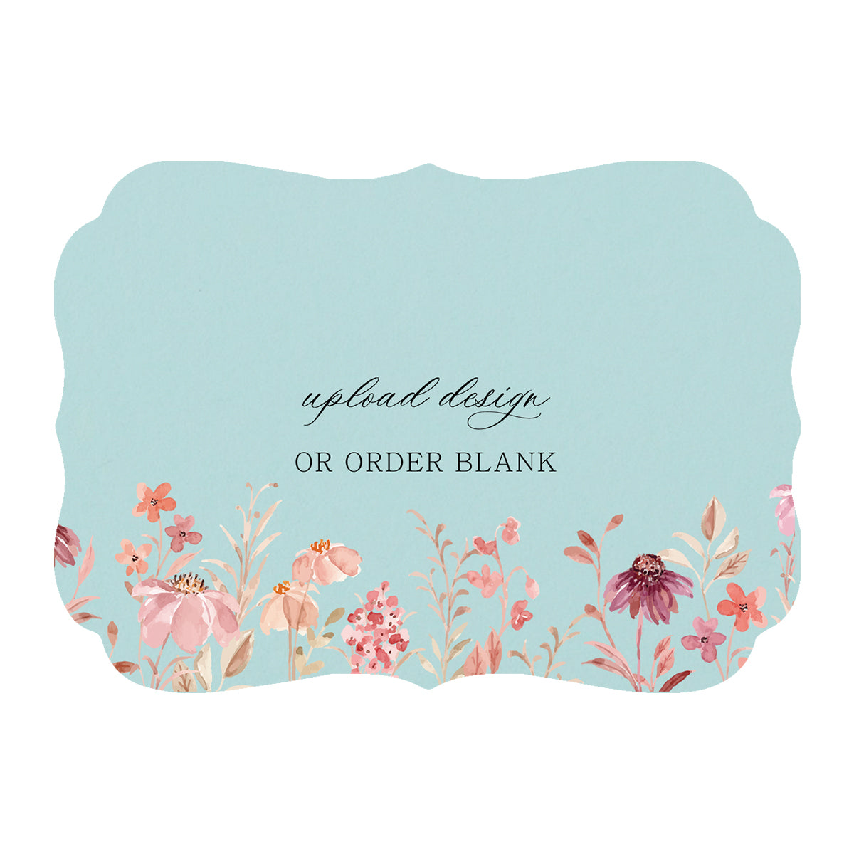 Custom Wedding Prints on Diecut Shaped Cardstock | Shape P225