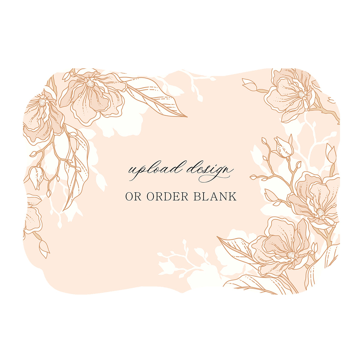Custom Wedding Prints on Diecut Shaped Cardstock | Shape P225