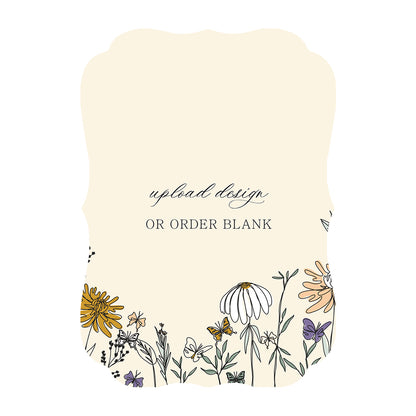 Custom Wedding Prints on Diecut Shaped Cardstock | Shape P225