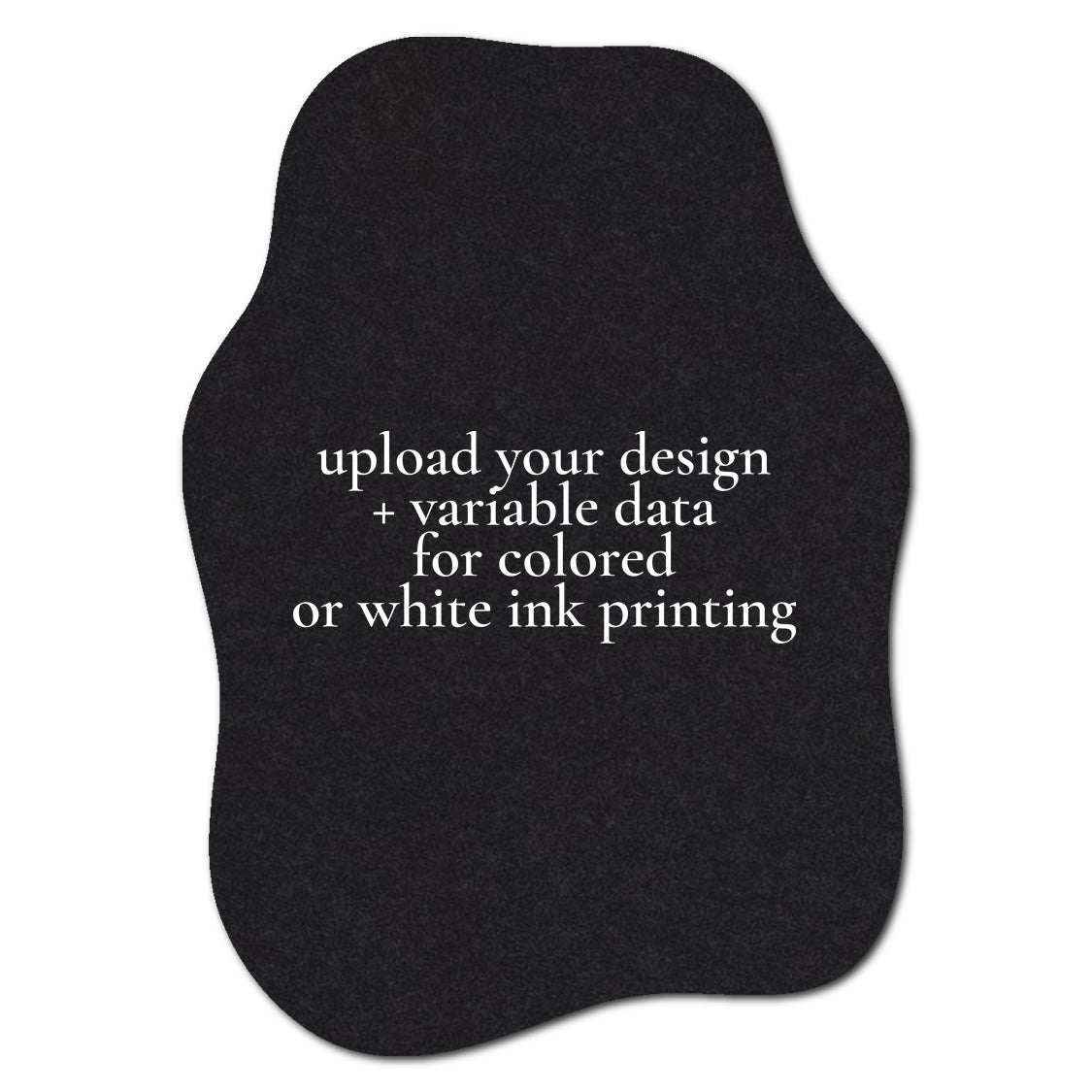 Individually Personalized Wedding Prints on Diecut Cardstock - Shape P226