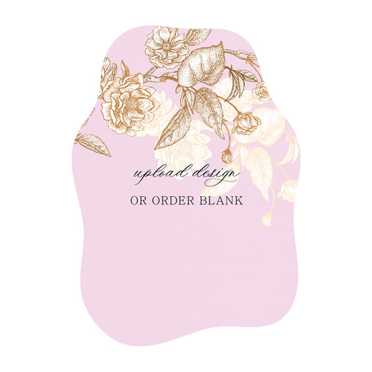 Custom Wedding Prints on Diecut Shaped Cardstock | Shape P226