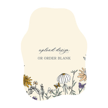 Custom Wedding Prints on Diecut Shaped Cardstock | Shape P226