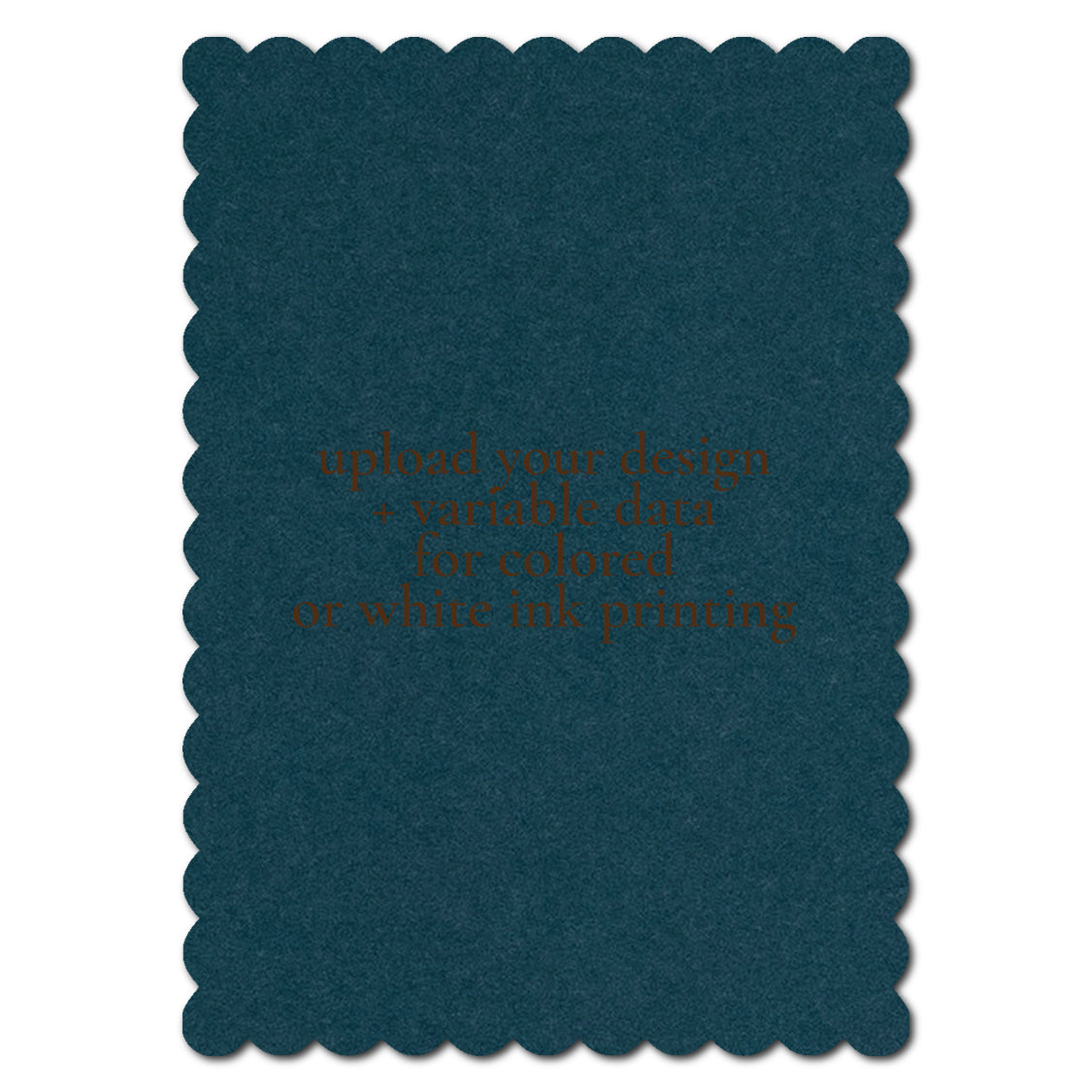 Individually Personalized Wedding Prints on Diecut Cardstock - Shape P227