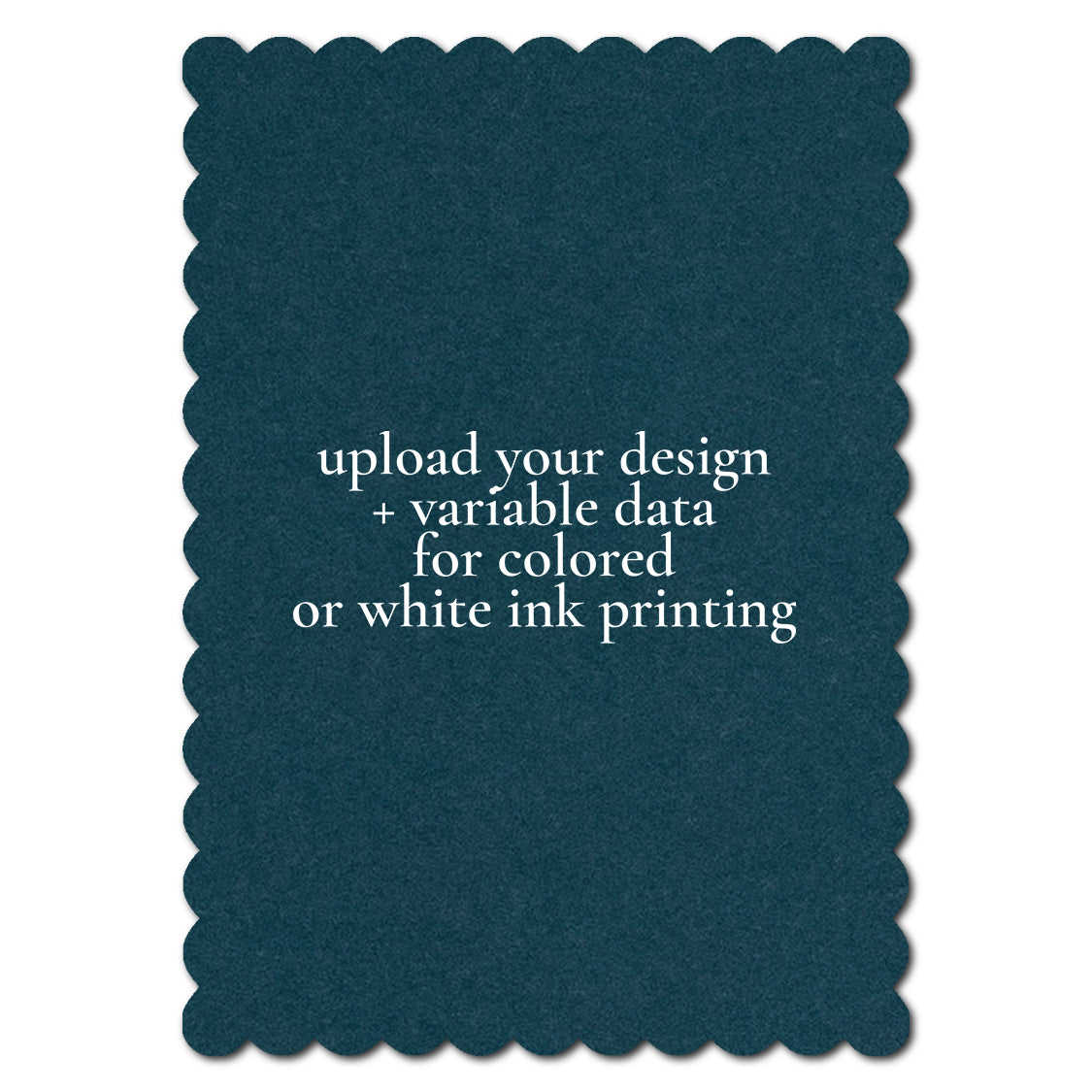 Individually Personalized Wedding Prints on Diecut Cardstock - Shape P227