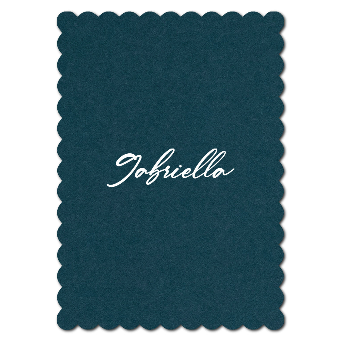 Individually Personalized Wedding Prints on Diecut Cardstock - Shape P227