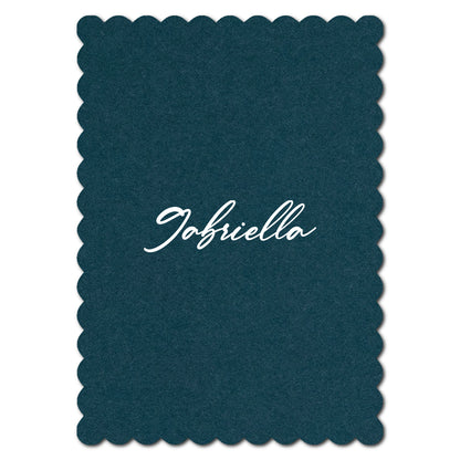 Individually Personalized Wedding Prints on Diecut Cardstock - Shape P227