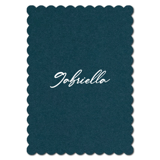 Individually Personalized Wedding Prints on Diecut Cardstock - Shape P227